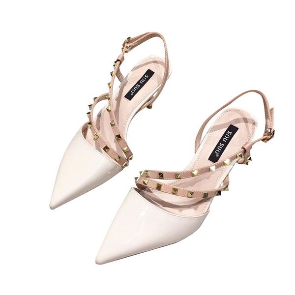pointed toe thin heels shallow shoes heeled mules rivet ladies' slippers luxury slides slipers women loafers high cover, Black
pointed toe thin heels shallow shoes heeled mules rivet ladies' slippers luxury slides slipers women loafers high cover, Black