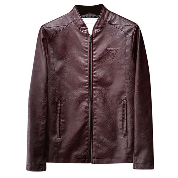 selling stand collar men's locomotive leather coat men's leather jacket 811, Black
selling stand collar men's locomotive leather coat men's leather jacket 811, Black
