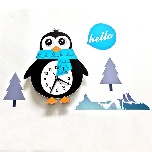 cartoon wall watch cute animals penguin home decoration wall clock for living room children bedroom modern design bracket clock
cartoon wall watch cute animals penguin home decoration wall clock for living room children bedroom modern design bracket clock
