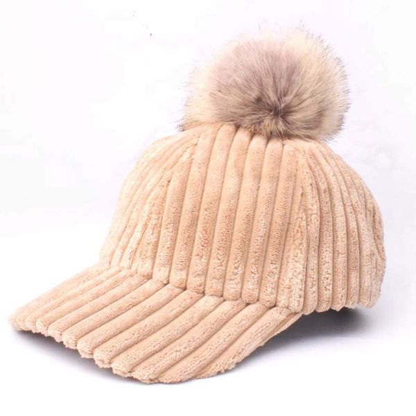 women's striped corduroy adjustable baseball cap with pompom snapback autumn winter, Blue;gray
women's striped corduroy adjustable baseball cap with pompom snapback autumn winter, Blue;gray