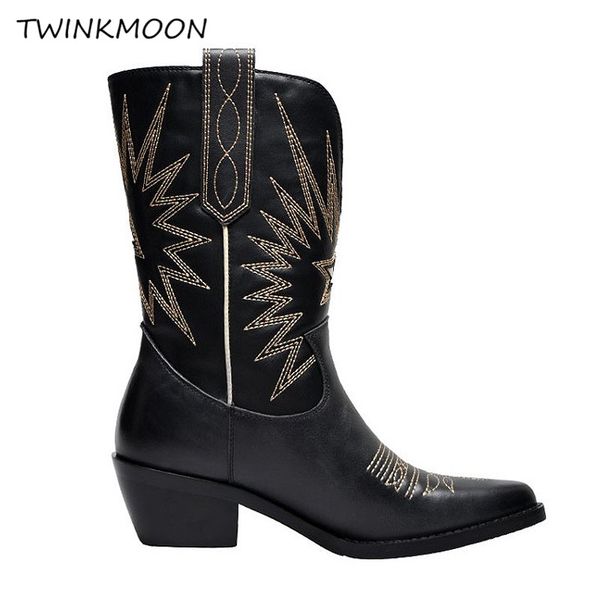 embroidered women's winter boots point toe cowboy western ankle boots soft leather quality handmade women shoes 2019, Black
embroidered women's winter boots point toe cowboy western ankle boots soft leather quality handmade women shoes 2019, Black