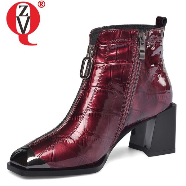 zvq winter new fashion ankle boots outside high heels zip square toe genuine leather women shoes drop shipping size 33-41, Black
zvq winter new fashion ankle boots outside high heels zip square toe genuine leather women shoes drop shipping size 33-41, Black