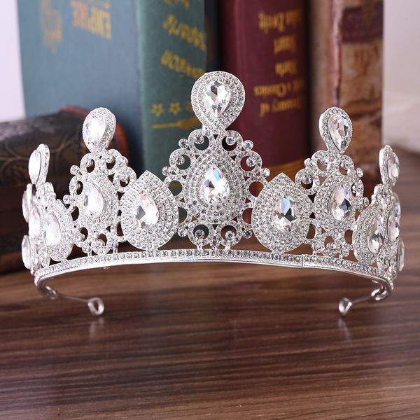 wedding party 16x7cm tiaras beaded flower leaf headwear of bride crown diamond headwear for bride acting initiation graduation zg-27, White;golden
wedding party 16x7cm tiaras beaded flower leaf headwear of bride crown diamond headwear for bride acting initiation graduation zg-27, White;golden