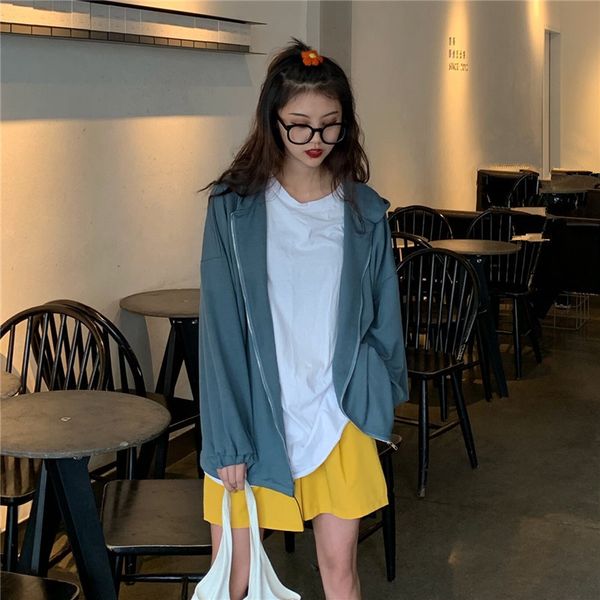 casual zippers spring autumn loose women's clothing harajuku long sleeve korean thin plus size hooded coats jackets ulzzang, Black;brown
casual zippers spring autumn loose women's clothing harajuku long sleeve korean thin plus size hooded coats jackets ulzzang, Black;brown