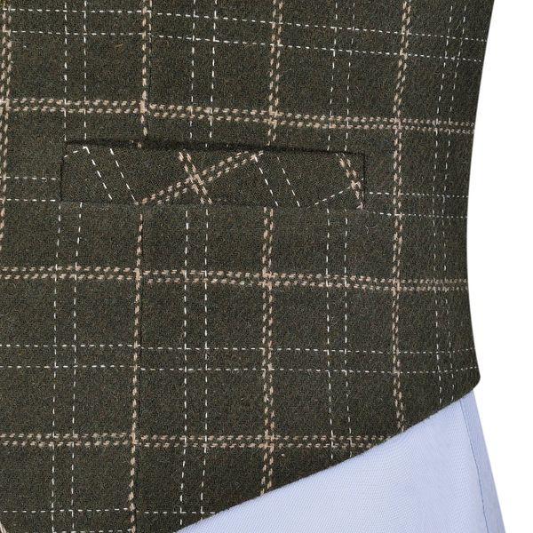 men's business plaid wool army green vest single-breasted cotton suit vest waistcoat for wedding formal vest groomsmen, Black;white
men's business plaid wool army green vest single-breasted cotton suit vest waistcoat for wedding formal vest groomsmen, Black;white