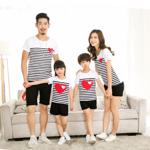 family matching outfits 2020 summer family clothes for mother daughter father son striped heart short-sleeve cotton t-shirt, Blue
family matching outfits 2020 summer family clothes for mother daughter father son striped heart short-sleeve cotton t-shirt, Blue
