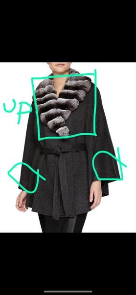 arlnesain double face wool black color women coat with chinchilla collar and sleeves
arlnesain double face wool black color women coat with chinchilla collar and sleeves
