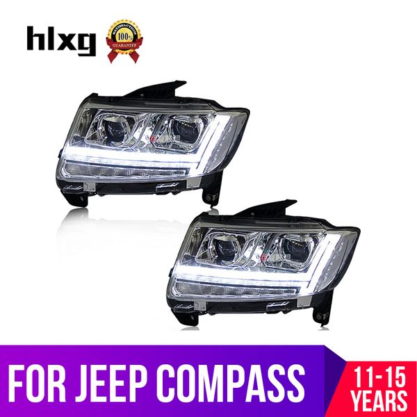hlxg 2pcs car styling for compass headlights 2011-2015 led headlight h7 d2h hid angel eye bi xenon beam headlamp
hlxg 2pcs car styling for compass headlights 2011-2015 led headlight h7 d2h hid angel eye bi xenon beam headlamp