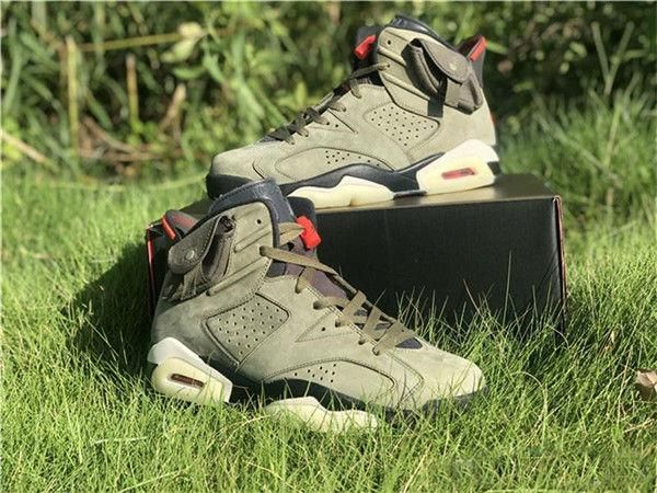 travis scotts x 6 mens basketball shoes 6s medium olive 6s designer sneakers size 7-12
travis scotts x 6 mens basketball shoes 6s medium olive 6s designer sneakers size 7-12