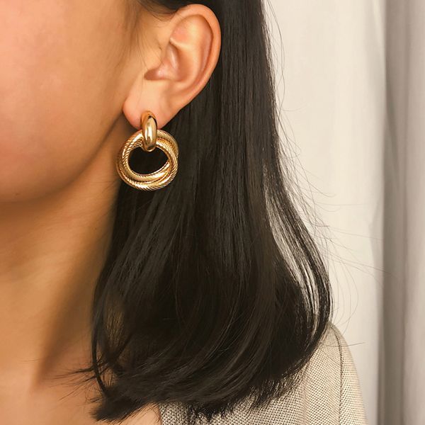 aensoa unique design metal knotted gold color big stud earrings for women trendy 2020 new twisted earrings fashion jewelry gift, Golden;silver
aensoa unique design metal knotted gold color big stud earrings for women trendy 2020 new twisted earrings fashion jewelry gift, Golden;silver