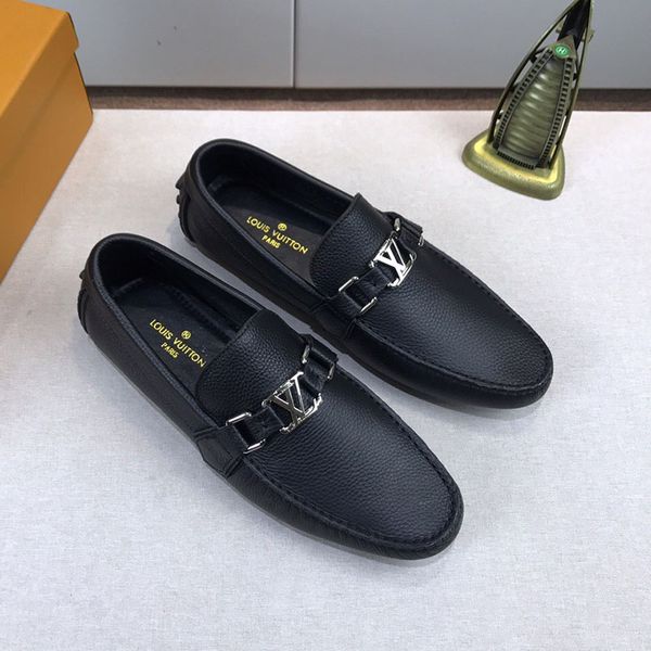 De igner fa hion luxury 2019 new men hoe genuine leather flat metal button pea hoe cla ic ca ual hoe with original box ize 11, Black
De igner fa hion luxury 2019 new men hoe genuine leather flat metal button pea hoe cla ic ca ual hoe with original box ize 11, Black