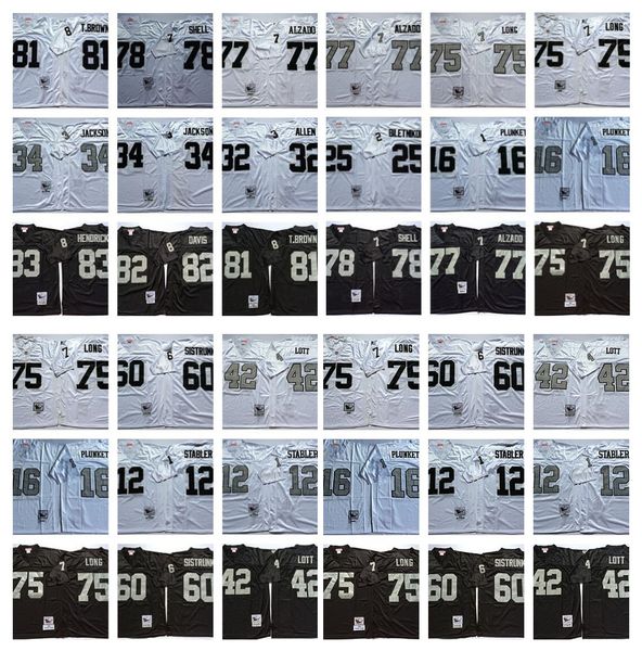 ретро джерси 34 бо джексон 75 howie long 81 tim brown 32 marcus allen 77 lyle alzado 12 ken stabler letter hayes 42 ronnie lott mn футбол, Black
ретро джерси 34 бо джексон 75 howie long 81 tim brown 32 marcus allen 77 lyle alzado 12 ken stabler letter hayes 42 ronnie lott mn футбол, Black