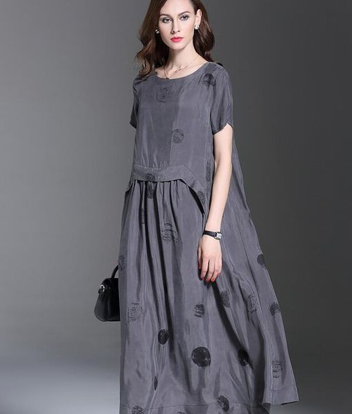 crew neck summer grey short sleeve vintage style long women cupro dresses street style dresses ankle-length, Black;pink
crew neck summer grey short sleeve vintage style long women cupro dresses street style dresses ankle-length, Black;pink