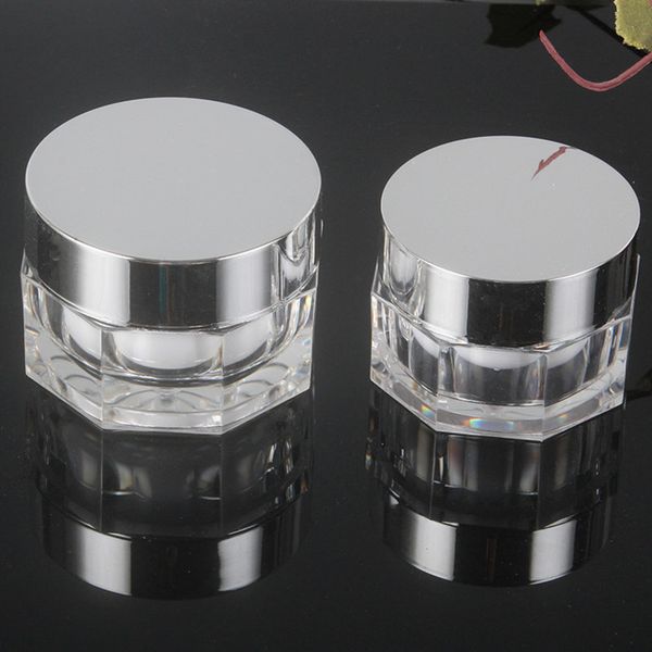 15g 30g empty acrylic bottle cosmetics cream packing jar grade sample box nail beauty glitter package container f3605
15g 30g empty acrylic bottle cosmetics cream packing jar grade sample box nail beauty glitter package container f3605
