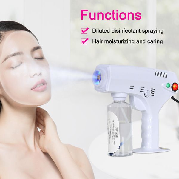 2020 household blue ray disinfectant sterilizer nano steam gun electric hair nano spray gun nutrition treatment tools dhl ing
2020 household blue ray disinfectant sterilizer nano steam gun electric hair nano spray gun nutrition treatment tools dhl ing