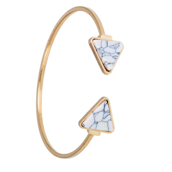 fashion gold plate white green geometric triangle open cuff punk bracelet bangle faux marble stone pulseras india jewelry, Golden;silver
fashion gold plate white green geometric triangle open cuff punk bracelet bangle faux marble stone pulseras india jewelry, Golden;silver