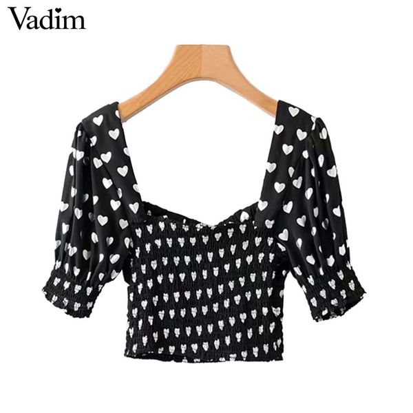 vadim women print bow tie crop elastic pleated shirts puff sleeve short style cute blouse female chic blusas da330, White
vadim women print bow tie crop elastic pleated shirts puff sleeve short style cute blouse female chic blusas da330, White