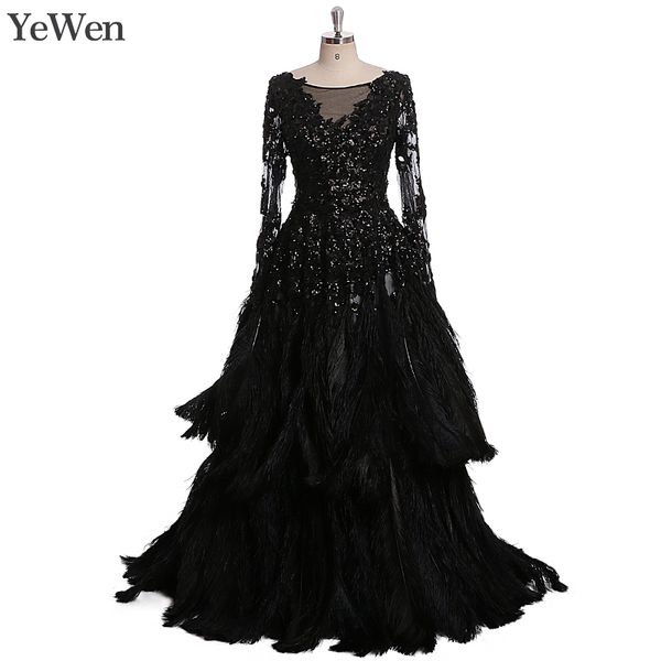 ostrich hair 2019 black sequin evening dress elegant for women sleeveless long sleeves prom dresses party gown formal dresses, White;black
ostrich hair 2019 black sequin evening dress elegant for women sleeveless long sleeves prom dresses party gown formal dresses, White;black