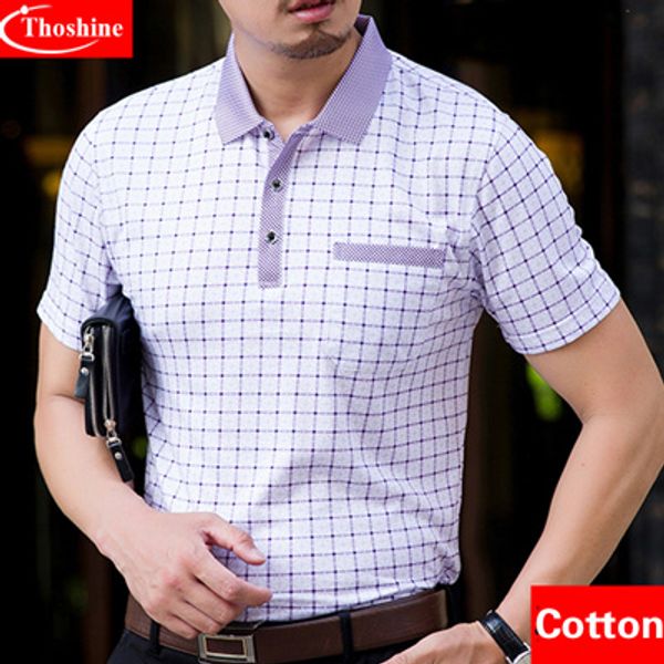 thoshine designer men cotton polos formal business style male polo shirts plaid dot smart causal camisa turn -down collar plus size, White;black
thoshine designer men cotton polos formal business style male polo shirts plaid dot smart causal camisa turn -down collar plus size, White;black