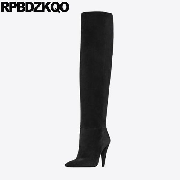 over the knee high heel stiletto extreme crossdresser fetish dance black big size shoes suede slim thigh women boots pointed toe
over the knee high heel stiletto extreme crossdresser fetish dance black big size shoes suede slim thigh women boots pointed toe