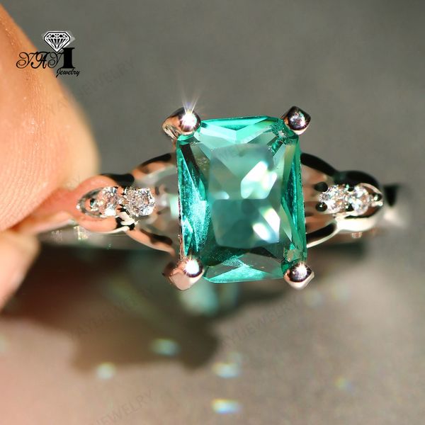 yayi jewelry princess cut 3.5ct green zircon silver filled engagement rings wedding heart rings valentine's day girls ring 1060, Slivery;golden
yayi jewelry princess cut 3.5ct green zircon silver filled engagement rings wedding heart rings valentine's day girls ring 1060, Slivery;golden
