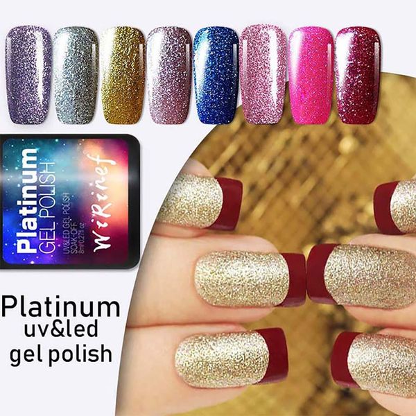 8ml glitter led uv soak off nail gel polish long lasting varnish manicure coats
8ml glitter led uv soak off nail gel polish long lasting varnish manicure coats