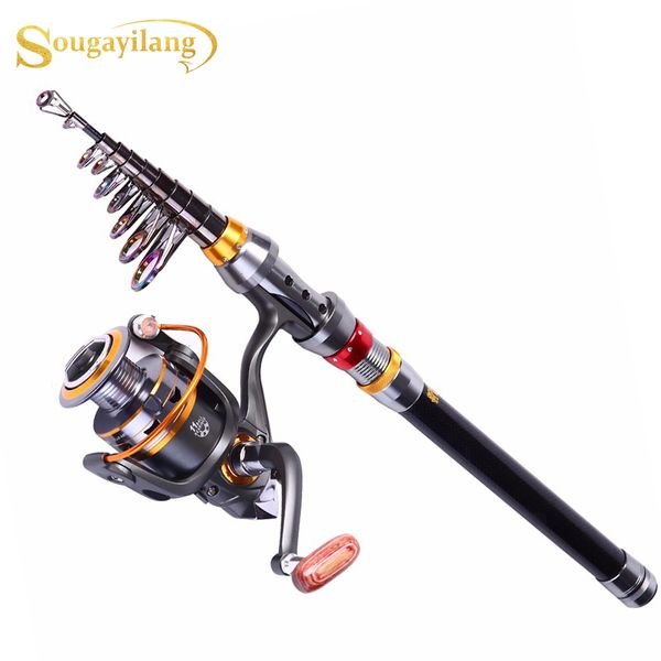sougayilang 1.8-3.6m portable rod and 10+1bb reel combo fishing rod of 99% carbon carp reel set de pesca
sougayilang 1.8-3.6m portable rod and 10+1bb reel combo fishing rod of 99% carbon carp reel set de pesca