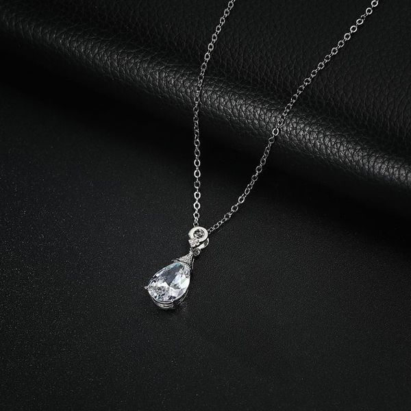 fashion multicolor zircon personality water drop pendant jewelry for women accessories wedding charm gift, Silver
fashion multicolor zircon personality water drop pendant jewelry for women accessories wedding charm gift, Silver