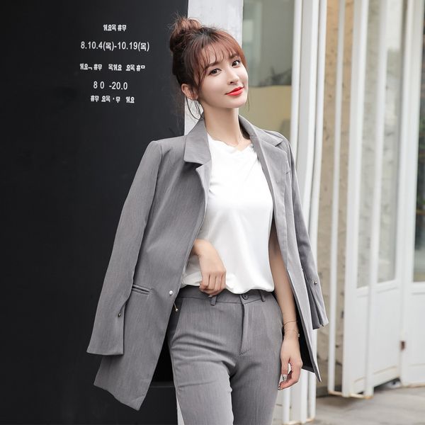 pants suits elegant woman spring new thick fabric buckle fashion casual suit women's two-piece set, White;black
pants suits elegant woman spring new thick fabric buckle fashion casual suit women's two-piece set, White;black