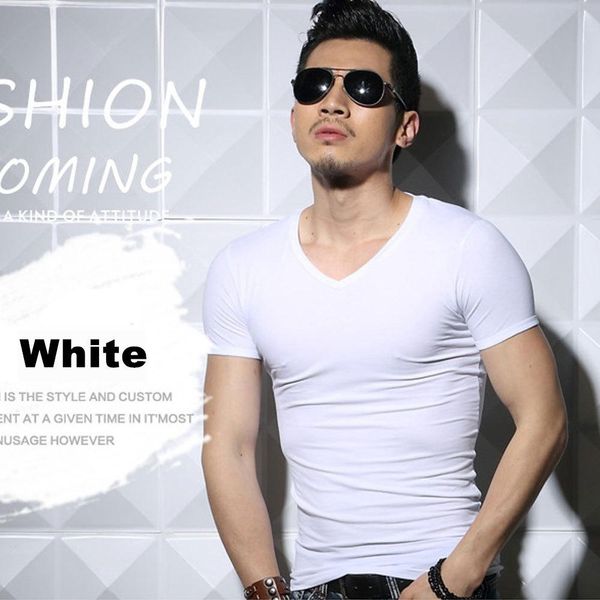 fashion lycra men's t shirt short sleeve t-shirt o-neck slim solid color half sleeved tee shirt mrmt, White;black
fashion lycra men's t shirt short sleeve t-shirt o-neck slim solid color half sleeved tee shirt mrmt, White;black