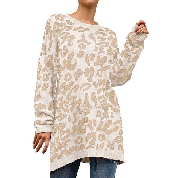 winter knitting sweater pullovers women leopard print long sleeve crew neck knitted oversized clothes female casual streetwear 8, White;black
winter knitting sweater pullovers women leopard print long sleeve crew neck knitted oversized clothes female casual streetwear 8, White;black