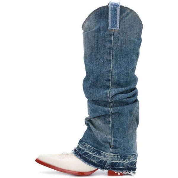 runway pointed toe knee high boots women fall western chunky heels cowboy boots for women slip on cowgirl long 2019, Black 
runway pointed toe knee high boots women fall western chunky heels cowboy boots for women slip on cowgirl long 2019, Black