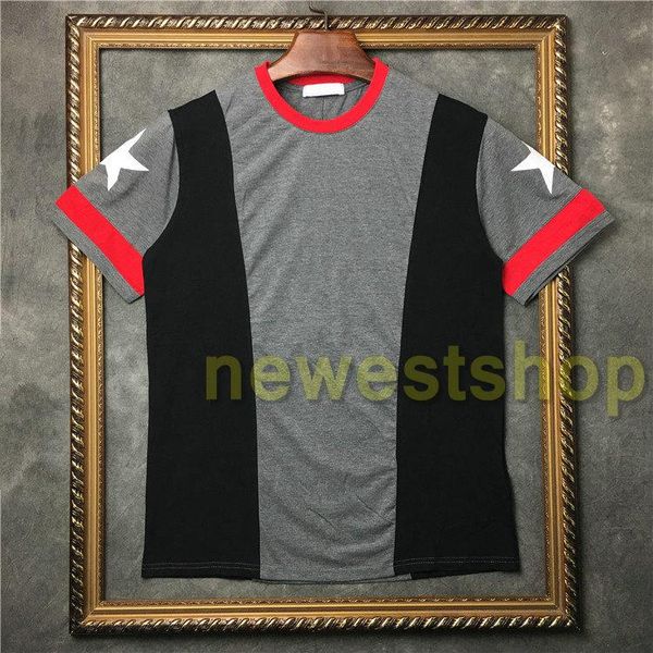 2020 summer fashion clothing mens patchwork print t shirts gray red white star print t shirt womens designer t shirt cotton tee, White;black
2020 summer fashion clothing mens patchwork print t shirts gray red white star print t shirt womens designer t shirt cotton tee, White;black