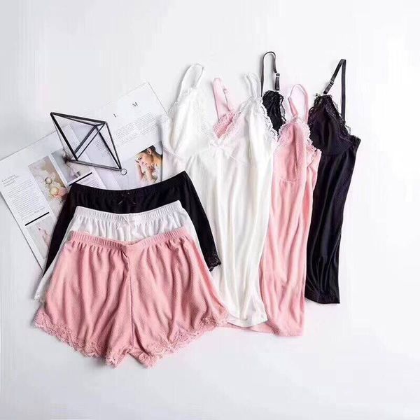 cotton pajamas for women ladies lace night wear set nighties shorts pyjama femme pink deep v sleepwear lingerie pajama set, Black;red
cotton pajamas for women ladies lace night wear set nighties shorts pyjama femme pink deep v sleepwear lingerie pajama set, Black;red