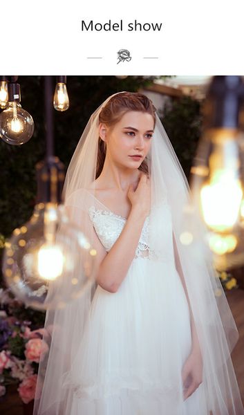 new fashion elegant simple and stylish design phantom gauze romantic white ivory veil fingertip length cut light edge meidingqianna, Black
new fashion elegant simple and stylish design phantom gauze romantic white ivory veil fingertip length cut light edge meidingqianna, Black