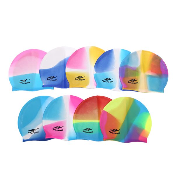 rainbow colorful waterproof silicone ear long hair protection swim pool swimming cap swimwear hats for adults
rainbow colorful waterproof silicone ear long hair protection swim pool swimming cap swimwear hats for adults
