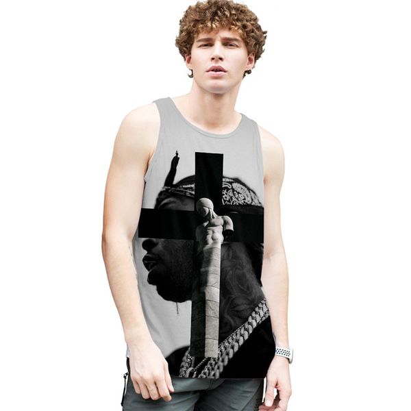 pop smok mens tank crew neck 3d print mens sports vest loose womens casual tank, White;black
pop smok mens tank crew neck 3d print mens sports vest loose womens casual tank, White;black