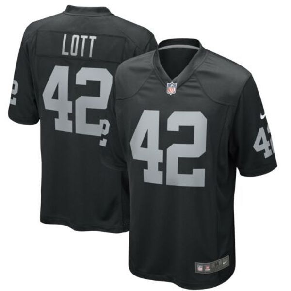 las vegas ronnie lott #42 men's retired xs-5xl stitched football jerseys, Gray 
las vegas ronnie lott #42 men's retired xs-5xl stitched football jerseys, Gray