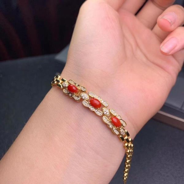 new style red coral bracelet with silver for women jewelry gift style, Golden;silver
new style red coral bracelet with silver for women jewelry gift style, Golden;silver