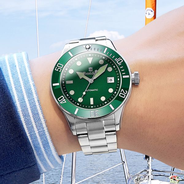 relogio masculino men's watches brand automatic mechanica watch mens watch diver sport wristwatch reloj para caballeros, Slivery;brown
relogio masculino men's watches brand automatic mechanica watch mens watch diver sport wristwatch reloj para caballeros, Slivery;brown