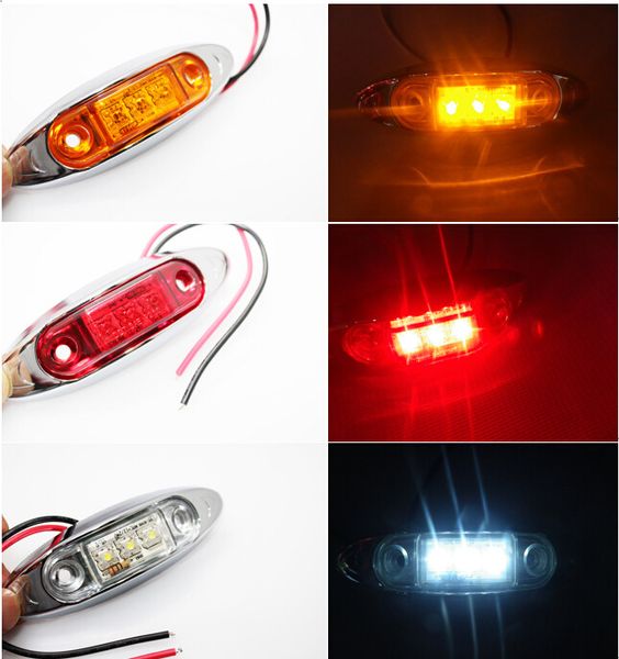 2pcs amber yellow white red waterproof side marker lights clearance lamp trailer truck bus car 3 led 12v 24v
2pcs amber yellow white red waterproof side marker lights clearance lamp trailer truck bus car 3 led 12v 24v