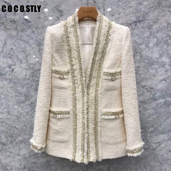 new korean vintage chic tweed blazers women fashion v-neck long sleeve pockets suit jacket ladies outerwear casaco femme, White;black
new korean vintage chic tweed blazers women fashion v-neck long sleeve pockets suit jacket ladies outerwear casaco femme, White;black