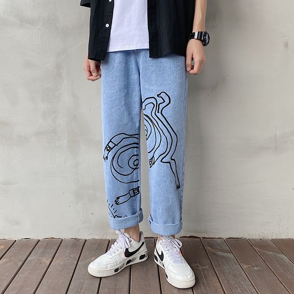 summer autumn loose graffiti pants men jeans with holes ripped blue color big sizes xxxl 4xl 5xl
summer autumn loose graffiti pants men jeans with holes ripped blue color big sizes xxxl 4xl 5xl