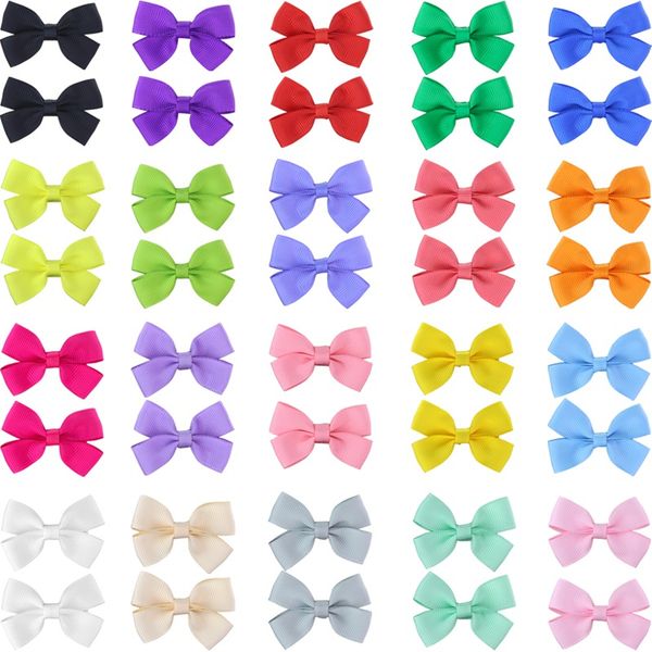 fioday 40pcs mixed colors 2" girls pinweel hair bow clips hairpins cute headwear headdress hair accessories for girls, Slivery;white
fioday 40pcs mixed colors 2" girls pinweel hair bow clips hairpins cute headwear headdress hair accessories for girls, Slivery;white