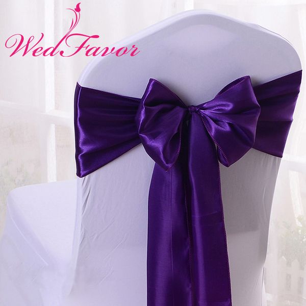 wedfavor 100pcs dark purple satin chair sashes wedding satin chair bow ties for event party l decoration
wedfavor 100pcs dark purple satin chair sashes wedding satin chair bow ties for event party l decoration