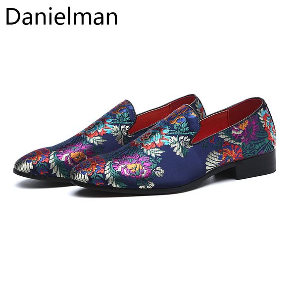 danielman men casual embroider shoes leather slip on flats shoes for men loafers comfortable party wedding driving, Black
danielman men casual embroider shoes leather slip on flats shoes for men loafers comfortable party wedding driving, Black