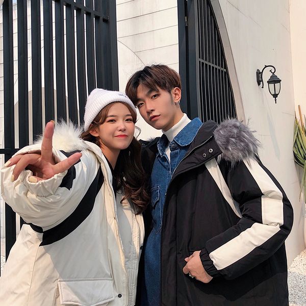 men's cotton clothing 2019 autumn and winter new couple casual warm cotton jacket men's personality trend clothing, Black
men's cotton clothing 2019 autumn and winter new couple casual warm cotton jacket men's personality trend clothing, Black