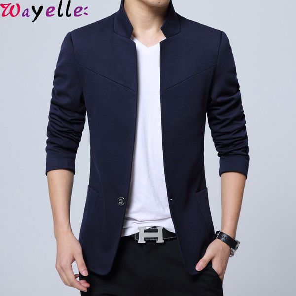 men blazer jackets 2019 stand collar men suits blazers slim fit business casual mens blazer black jacket plus size 5xl, White;black
men blazer jackets 2019 stand collar men suits blazers slim fit business casual mens blazer black jacket plus size 5xl, White;black