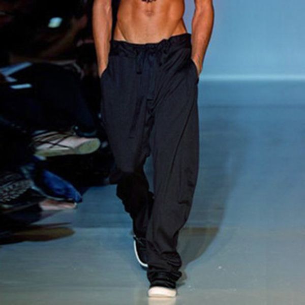 2019 new men's gd fashion modern fancywork loose and comfortable small feet haren trousers summer plus size thin trousers, Black
2019 new men's gd fashion modern fancywork loose and comfortable small feet haren trousers summer plus size thin trousers, Black
