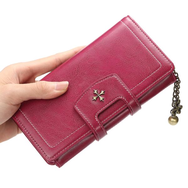 women's wallet korean version of the new long zipper large-capacity mobile phone bag fashion versatile hand bag, Red;black
women's wallet korean version of the new long zipper large-capacity mobile phone bag fashion versatile hand bag, Red;black